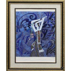 Ting Shao Kuang Peacock and Flowers Signed & Numbered limited edition Serigraph